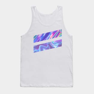 Double Slash, Abstract Colorful Geometric Graphic Design Tank Top